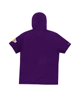 Mitchell & Ness Men's Purple Los Angeles Lakers Game Day Short Sleeve Pullover Hoodie