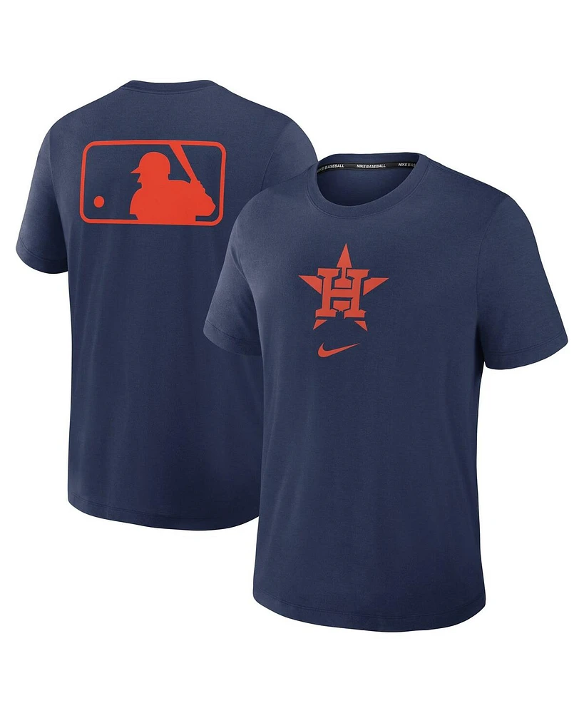 Nike Men's Navy Houston Astros Authentic Collection Early Work Tri-Blend Performance T-Shirt