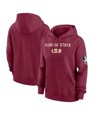 Nike Women's Garnet Florida State Seminoles Club Fleece Pullover Hoodie