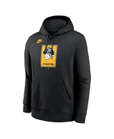 Nike Men's Black Pittsburgh Pirates Cooperstown Collection Logo Club Pullover Hoodie