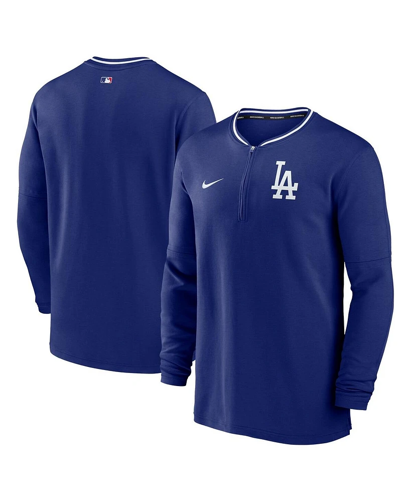 Nike Men's Royal Los Angeles Dodgers Authentic Collection Performance Half-Zip Top