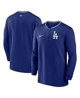 Nike Men's Royal Los Angeles Dodgers Authentic Collection Performance Half-Zip Top