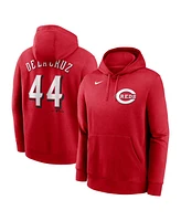 Nike Men's Elly De La Cruz Red Cincinnati Reds Player Name Number Club Pullover Hoodie