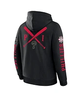 Fanatics Men's Black Philadelphia Phillies Big City Legacy Fleece Pullover Hoodie