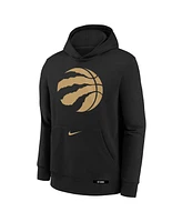 Nike Big Boys and Girls Black Toronto Raptors 2024/25 City Edition Club Fleece Pullover Hoodie