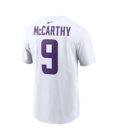 Nike Men's J.j. McCarthy White Minnesota Vikings Player Name Number T-Shirt