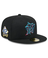 New Era Men's Black Miami Marlins 2025 Jackie Robinson Day 59FIFTY Fitted Hat