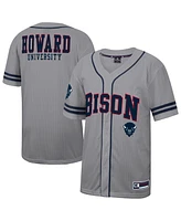 Colosseum Men's Gray Howard Bison Free Spirited Baseball Jersey