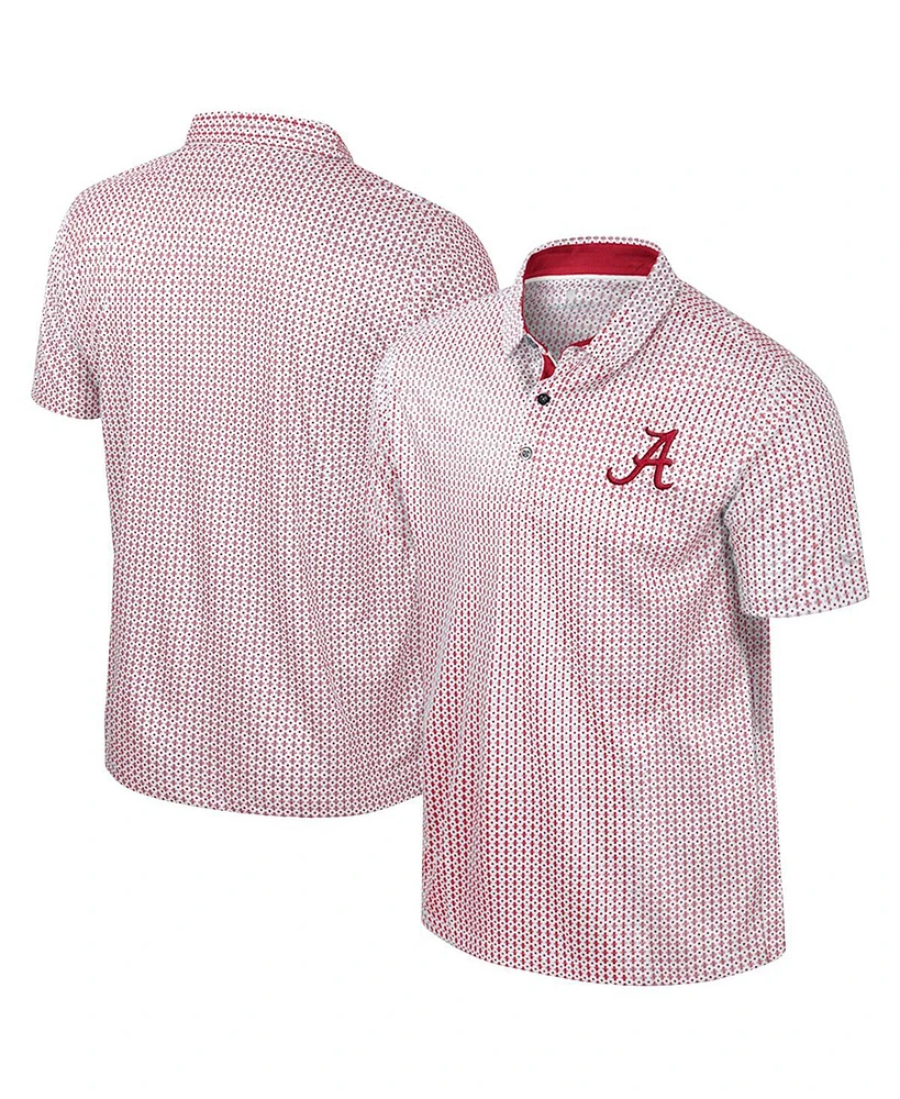 Colosseum Men's Crimson Alabama Tide Big Tall Marty Rival Polo Shirt