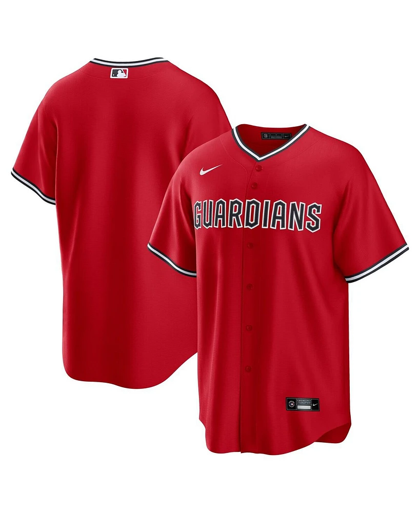 Nike Men's Red Cleveland Guardians Replica 2.0 Alternate Jersey
