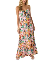 O'Neill Juniors' Isadora Printed Strapless Maxi Dress
