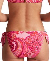 Lauren Ralph Women's Printed Side Tie Hipster Bikini Bottoms