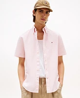 Tommy Hilfiger Men's Big & Tall Relaxed Fit Short Sleeve Button-Down Garment Dyed Oxford Shirt
