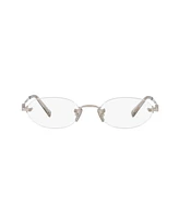 Miu Miu Women's Oval Eyeglasses, Mu 53WV