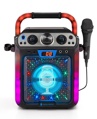 Singing Machine Groove Cube Hype Cdg Bluetooth Karaoke System