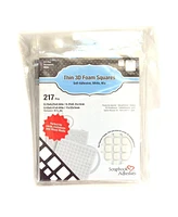 3D Foam Squares: Thin 1mm White Mix - 10 Pack