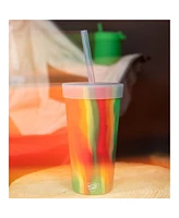 Straw Tumber 22oz: Hibiscus