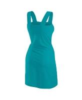Wear by Erin Andrews Women's Aqua Miami Dolphins Wrap Dress