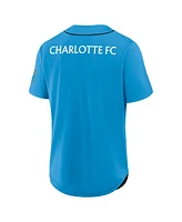 Fanatics Men's Blue Charlotte Fc Injury Time Baseball Jersey