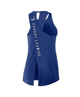 Nike Women's Royal Los Angeles Dodgers Crisscross Performance Tank Top