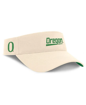 Nike Men's Natural Oregon Ducks Primetime Ace Adjustable Visor Hat