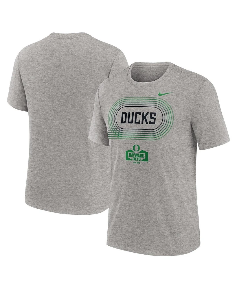 Nike Men's Heather Gray Oregon Ducks Campus Local Tri-Blend T-Shirt