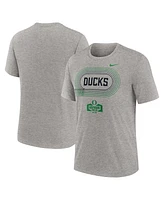 Nike Men's Heather Gray Oregon Ducks Campus Local Tri-Blend T-Shirt