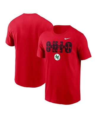 Nike Men's Scarlet Ohio State Buckeyes Campus Local T-Shirt