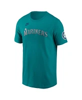 Nike Men's Edgar Martinez Aqua Seattle Mariners Cooperstown Collection Name Number T-Shirt