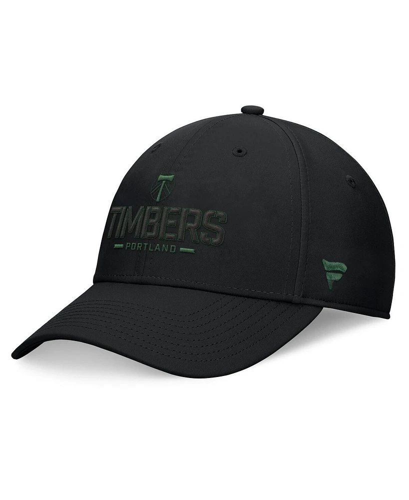 Fanatics Men's Black Portland Timbers Stealth Flex Hat