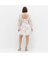 City Chic Plus Size Flirty Floral Dress