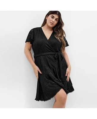 City Chic Plus Sweet Lace Dress