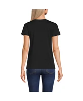 Lands' End Women's Supima Cotton Short Sleeve Scoop Neck Tee