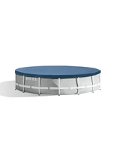 Intex 15ft x 42in Prism Frame Above Ground Swimming Pool Set with Debris Cover