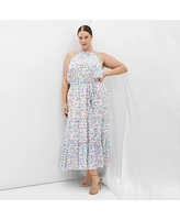 City Chic Plus Lidia Print Maxi Dress
