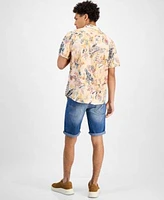 Guess Mens Floral Shirt Shorts Sneakers