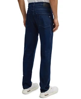 Boss by Hugo Men's Dark-Blue Soft Denim Regular-Fit Jeans