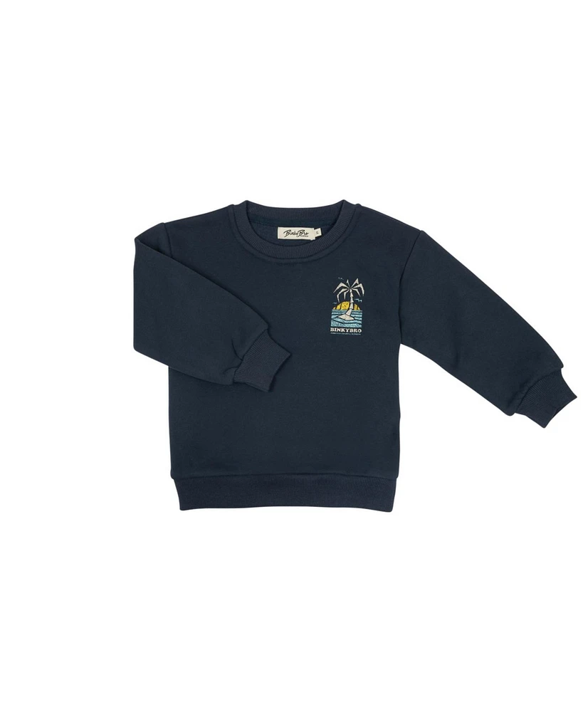 BinkyBro Boys On a Beach Crewneck
