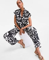 I.n.c. International Concepts Women's Printed Wide-Leg Pants, Exclusively at Macy's