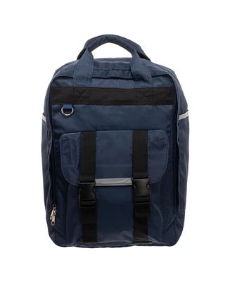 Men's Square Backpack - Grey Built Up Backpack for Men