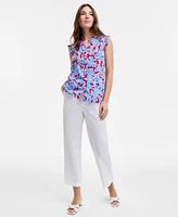 Tommy Hilfiger Women's Olympia Paisley Ruffled Blouse
