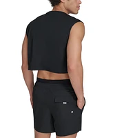 Calvin Klein Men's Cropped Logo Swim Tank Top