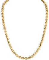 Esquire Men's Jewelry Rounded Box Link 22" Chain Necklace, Exclusively for Macy's