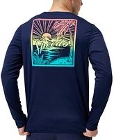 Speedo Men's Long Sleeve Graphic Swim T-Shirt