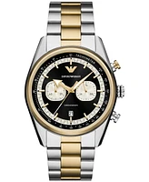 Emporio Armani Men's Chronograph Two-Tone Stainless Steel Bracelet Watch 42mm