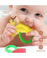 Sperric Baby Teething Toys for Newborn (5-Pack) Freezer Safe Bpa Free Infant and Toddler Silicone Teethers Soothe Babies Gums, Perfect Baby Gift