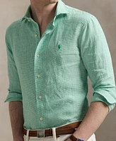 Polo Ralph Lauren Men's Classic-Fit Houndstooth Linen Shirt