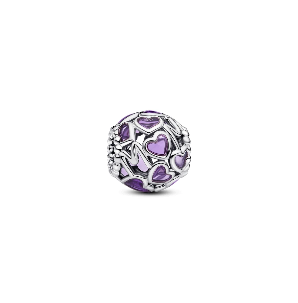 Pandora Openwork Hearts Mom Sterling Silver Charms