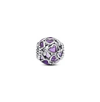 Pandora Openwork Hearts Mom Sterling Silver Charms