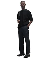 Boss by Hugo Men's Artwork Collar Relaxed Fit T-Shirt
